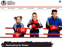 Tablet Screenshot of boxverein-berlin.de
